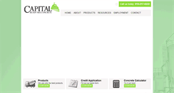 Desktop Screenshot of capitalreadymixconcrete.com