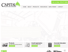Tablet Screenshot of capitalreadymixconcrete.com